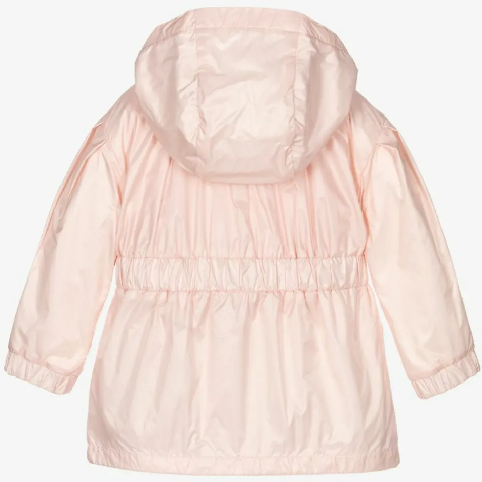 Moncler Enfant Girls Pink Hooded Coat