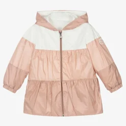 Moncler Enfant Girls Pink Hooded Jacket