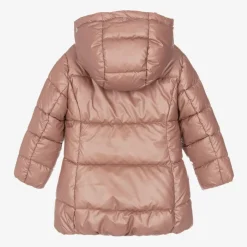 Mayoral Girls Pink Hooded Puffer Coat Discount