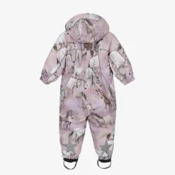 Molo Girls Pink Horse Snowsuit Best