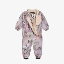 Molo Girls Pink Horse Snowsuit Best