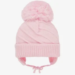 Sätila of Sweden Girls Pink Jim Giant Pom-Pom Hat Discount