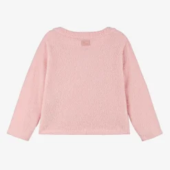 The Tiny Universe Girls Pink Knitted Bow Cardigan Discount