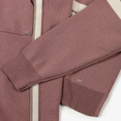 Mayoral Girls Pink Knitted Stripe Tracksuit Sale