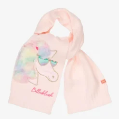 Billieblush Girls Pink Knitted Unicorn Scarf Clearance
