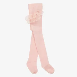 Mayoral Newborn Girls Pink Lace Frill Tights Discount