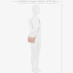 Versace Girls Pink Leather & Tweed Medusa Bag (16cm) Online