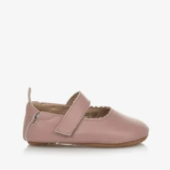Old Soles Girls Pink Leather First Walker Shoes