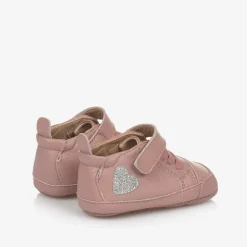 Old Soles Girls Pink Leather First Walker Shoes New