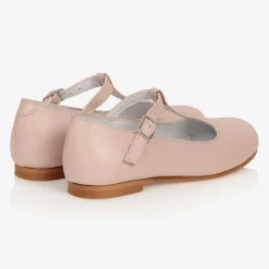 Beatrice amp; George Girls Pink Leather T-Bar Shoes Best