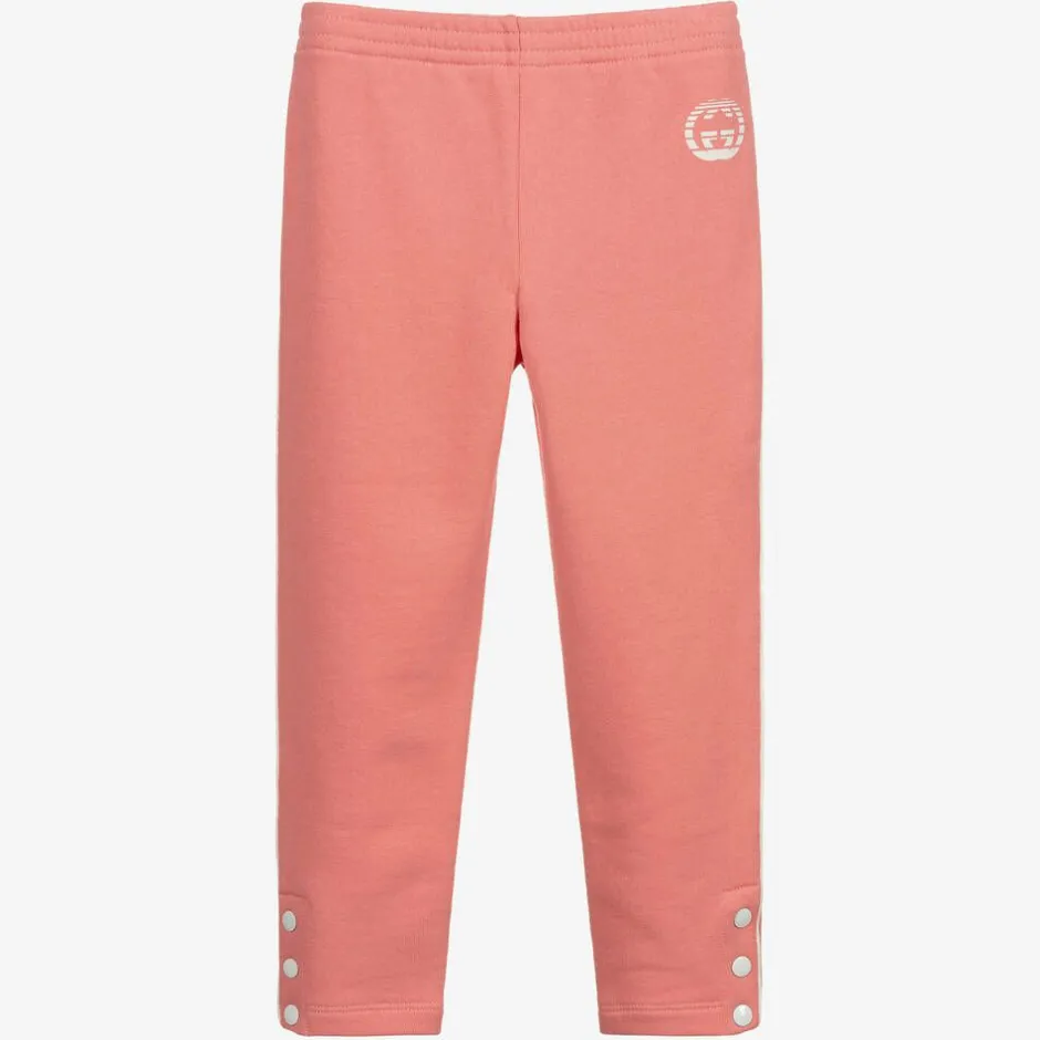 Gucci Girls Pink Logo Joggers Hot
