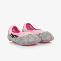 Falke Girls Pink Merino Wool Slippers Hot