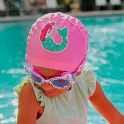 Bling2o Girls Pink Mermaid Swimming Cap Best
