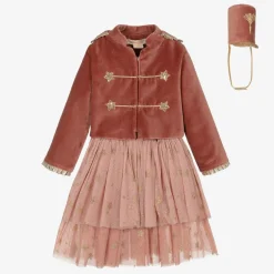 Meri Meri Girls Pink Nutcracker Solider Costume Hot