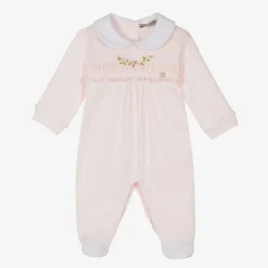 Piccola Speranza Girls Pink Organic Cotton Babygrow Online