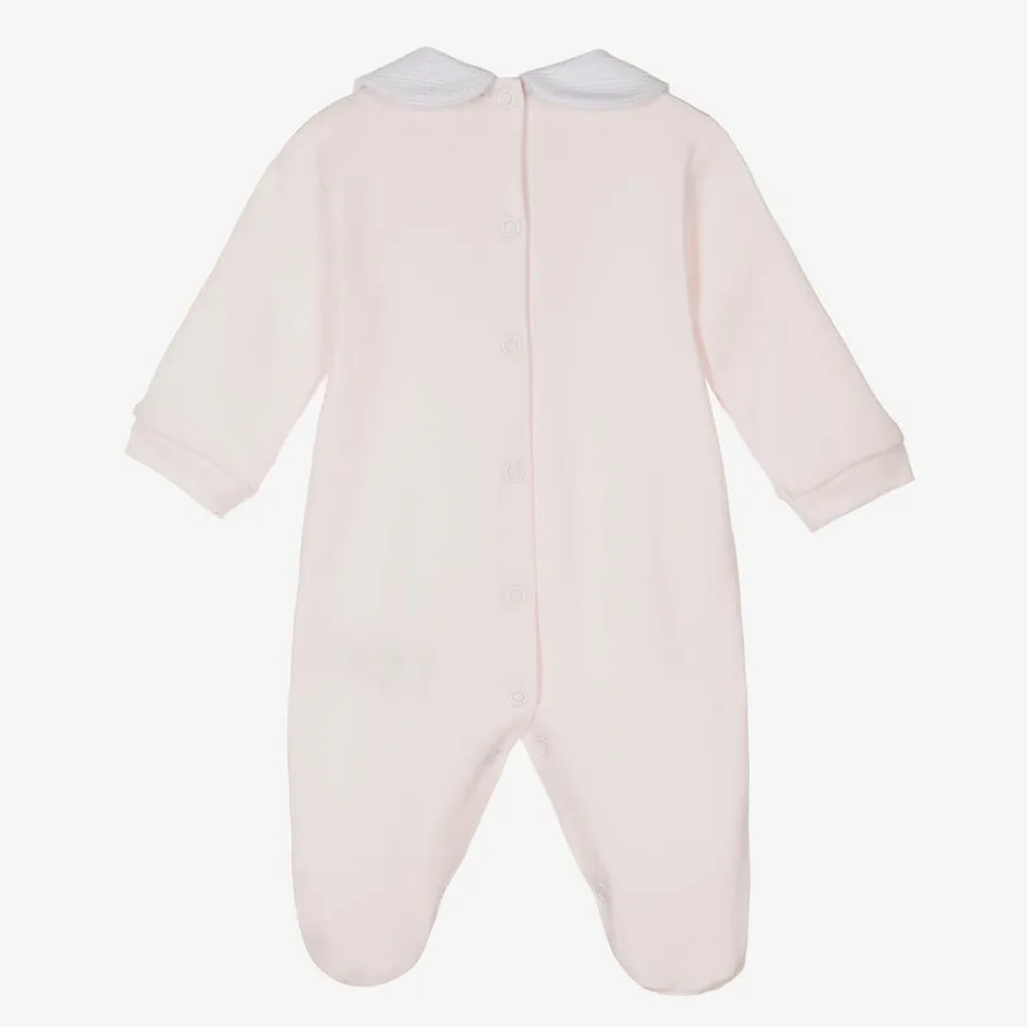 Piccola Speranza Girls Pink Organic Cotton Babygrow Online