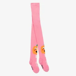 Wauw Capow Girls Pink Organic Cotton Pumpkin Tights Sale