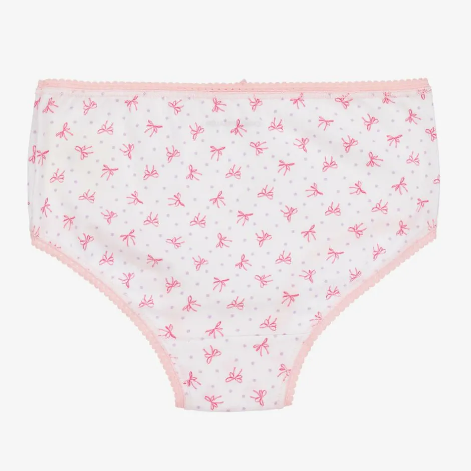 Childrensalon Essentials Girls Pink Organic Cotton Knickers (5 Pack)