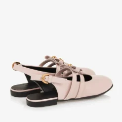Versace Girls Pink Patent Leather Medusa Pumps Discount