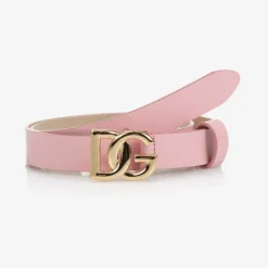 Dolce amp; Gabbana Girls Pink Patent Leather Belt New