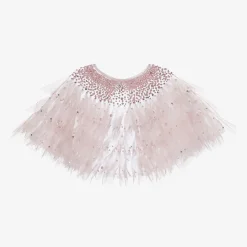 Tutu du Monde Girls Pink Pearl Tulle Cape New