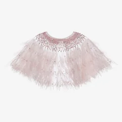 Tutu du Monde Girls Pink Pearl Tulle Cape New