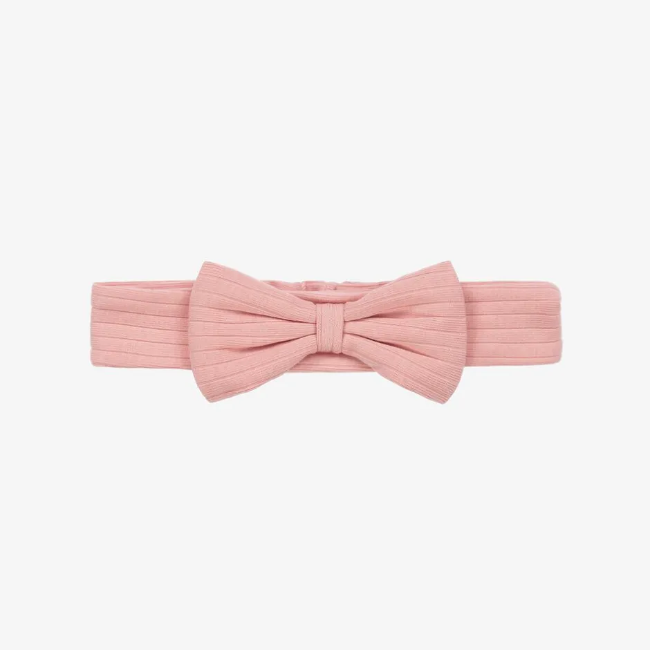 Kissy Love Girls Pink Pima Cotton Abloom Headband Sale