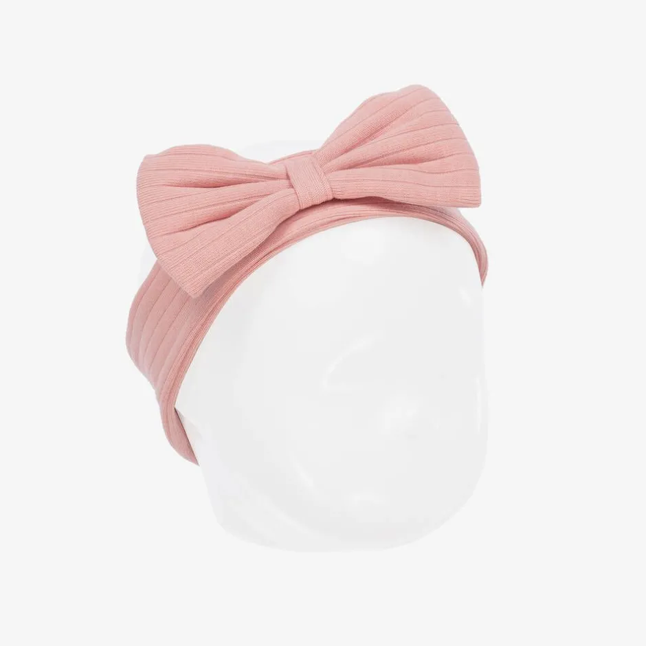Kissy Love Girls Pink Pima Cotton Abloom Headband Sale