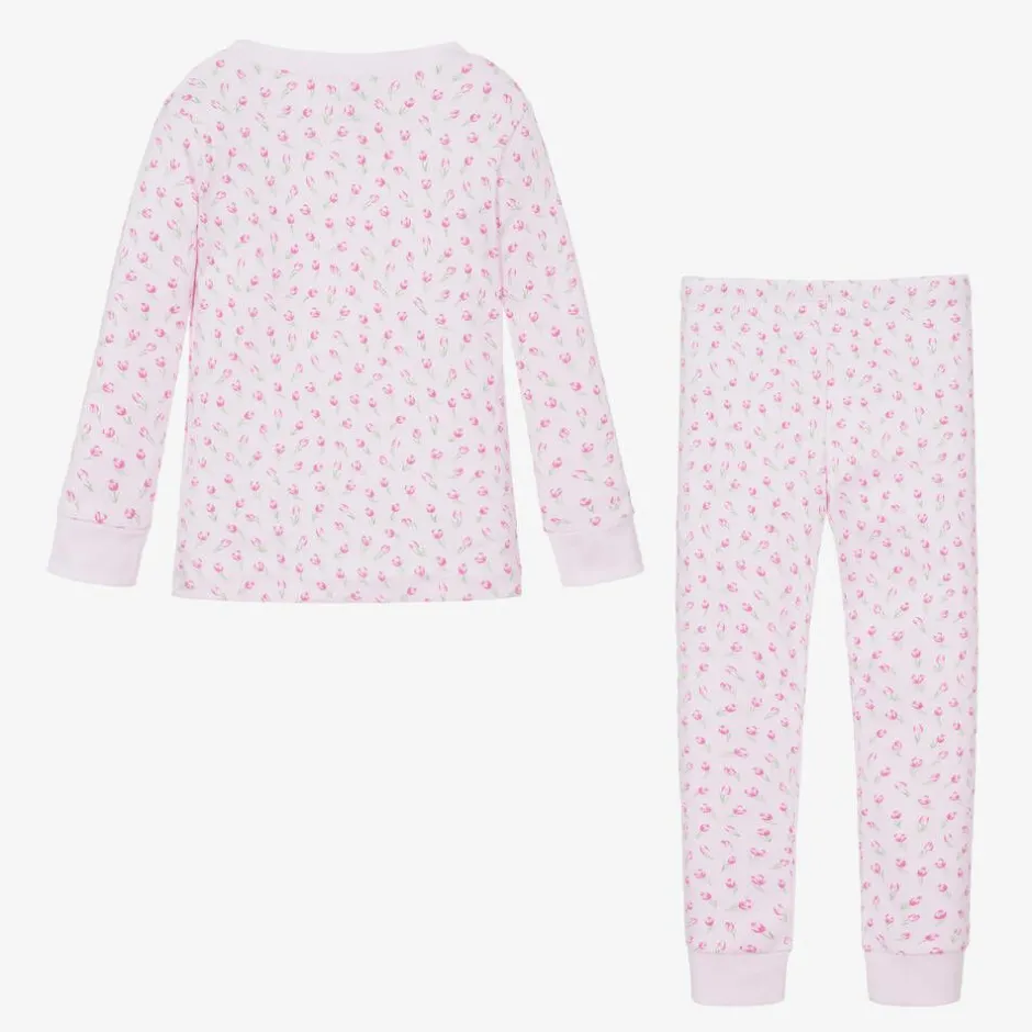 Kissy Kissy Girls Pink Pima Cotton Tulip Blossom Pyjamas