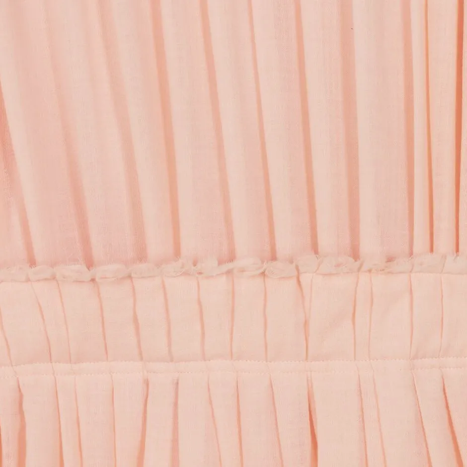 Chloé Girls Pink Pleated Wool Dress Discount