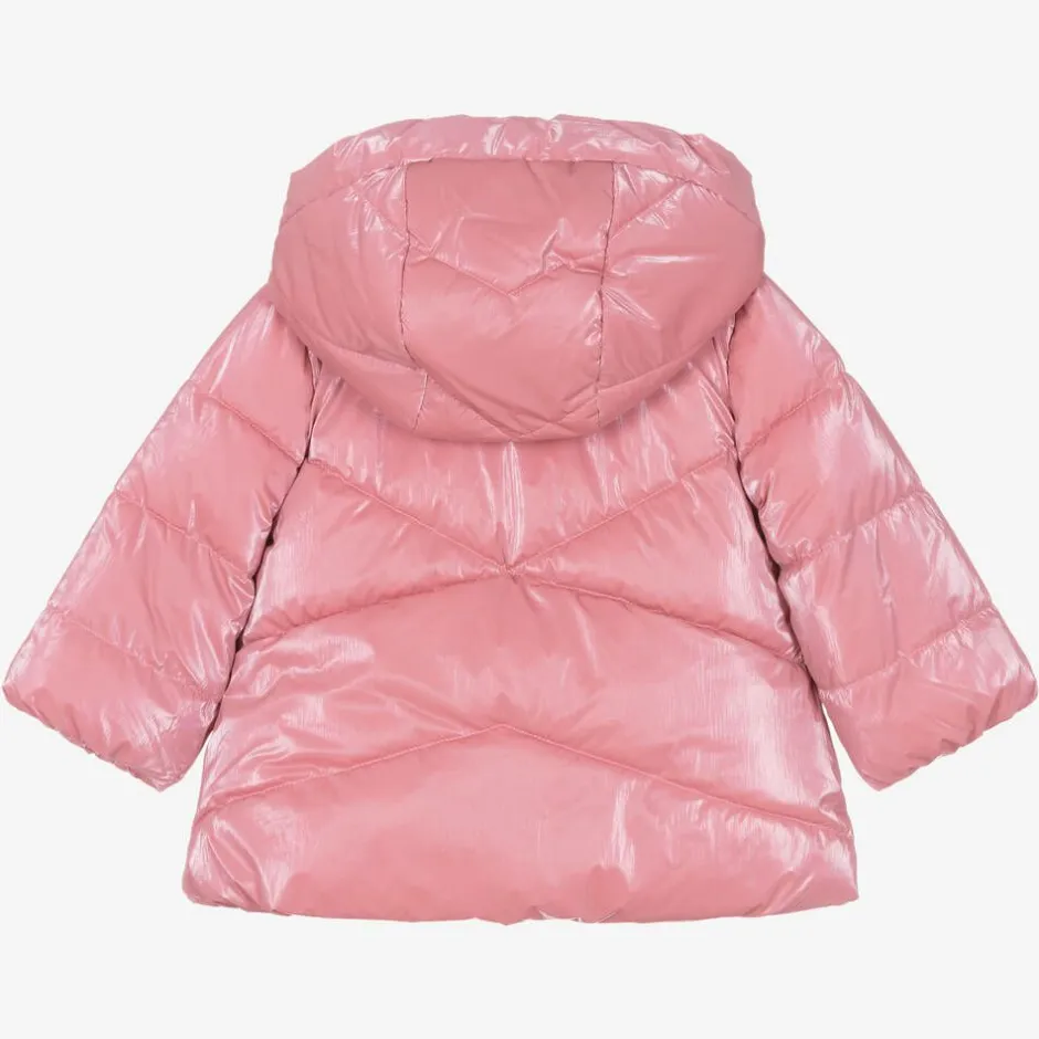 Mayoral Girls Pink Puffer Coat Hot