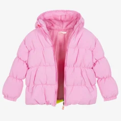 Billieblush Girls Pink Puffer Rainbow Jacket Discount