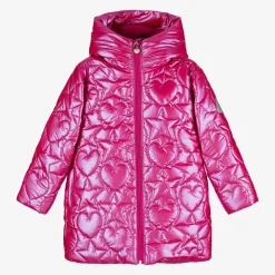 A Dee Girls Pink Quilted Coat Clearance
