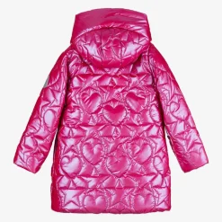 A Dee Girls Pink Quilted Coat Clearance