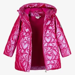 A Dee Girls Pink Quilted Coat Clearance