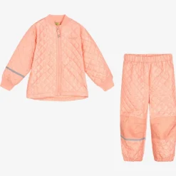CeLaVi Girls Pink Quilted Jacket & Trouser Set Hot