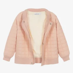 Calvin Klein Girls Pink Quilted Jacket Hot