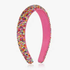 Tutu du Monde Girls Pink Rainbow Bead Hairband Outlet