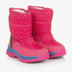 Agatha Ruiz de la Prada Girls Pink Rainbow Snow Boots Best