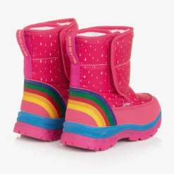 Agatha Ruiz de la Prada Girls Pink Rainbow Snow Boots Best