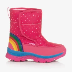 Agatha Ruiz de la Prada Girls Pink Rainbow Snow Boots Best