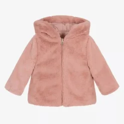 Mayoral Girls Pink Reversible Coat