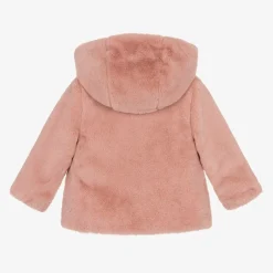 Mayoral Girls Pink Reversible Coat