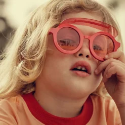 Mini Rodini Girls Pink Round Visor Sunglasses Discount