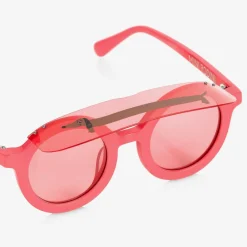Mini Rodini Girls Pink Round Visor Sunglasses Discount