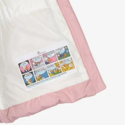 Moncler Enfant Girls Pink Sanaa Hooded Down Coat Outlet