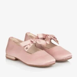 Mayoral Girls Pink Satin Bow Shoes Best