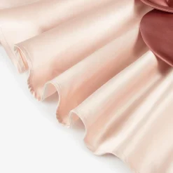 Jessie and James London Girls Pink Satin Flower Dress New