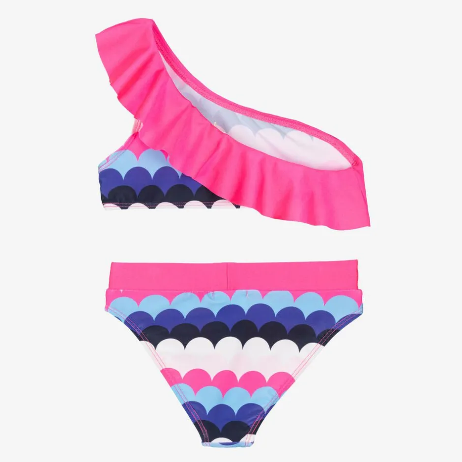 Billieblush Girls Pink Scallop Stripe Bikini Best