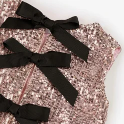 Phi Clothing Girls Pink Sequin Skirt Set New